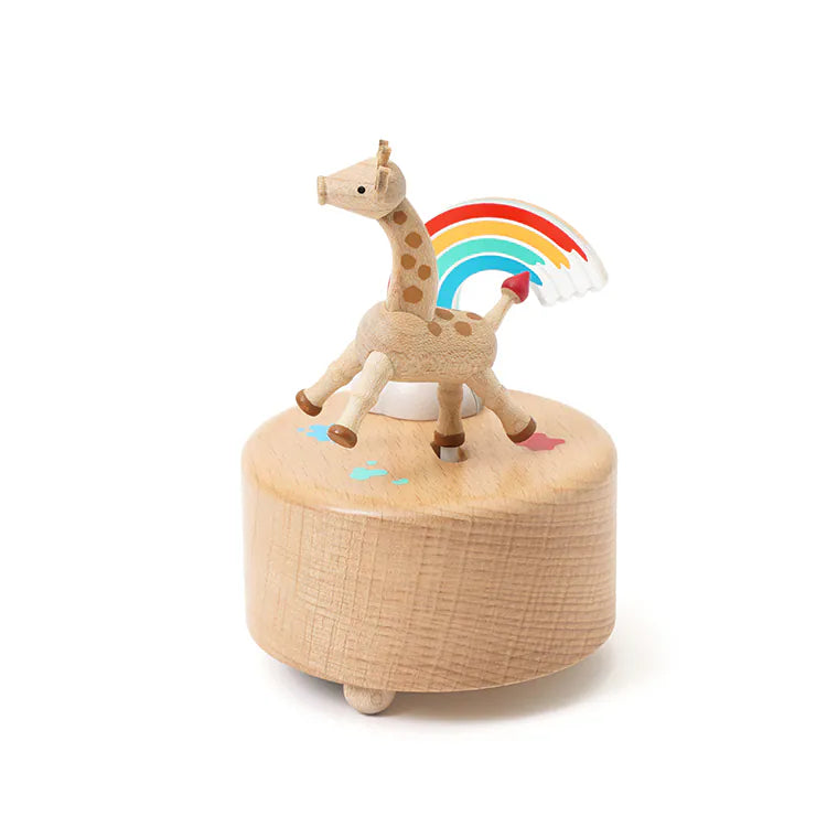 Giraffe Rainbow Music Box
