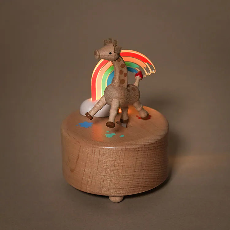 Giraffe Rainbow Music Box