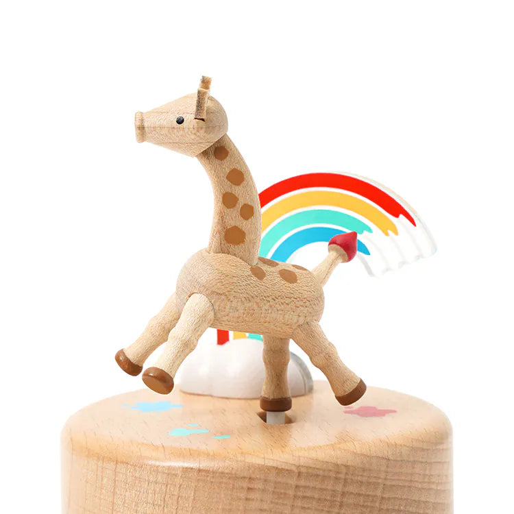 Giraffe Rainbow Music Box