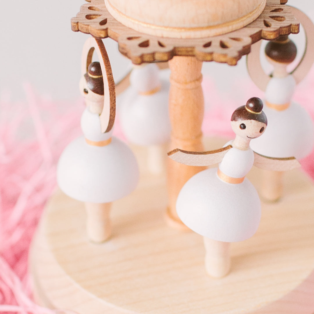 Ballerina girl spinning music box