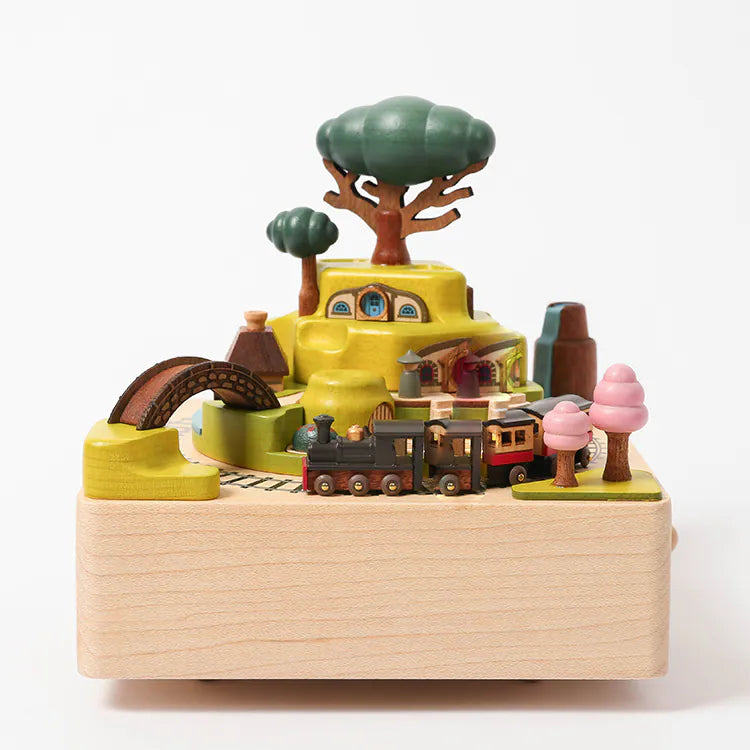 Spring Scenery Rotating Train Music Box LooveGift